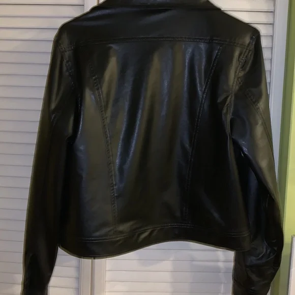 FU DA vintage faux leather jacket med - Picture 4 of 9